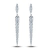 Thumbnail Image 2 of Diamond Dangle Earrings 1-1/2 ct tw Round 14K White Gold