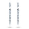 Thumbnail Image 1 of Diamond Dangle Earrings 1-1/2 ct tw Round 14K White Gold