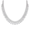 Thumbnail Image 1 of Diamond Collar Necklace 5 ct tw Round 14K White Gold 17"