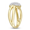 Thumbnail Image 2 of Y-Knot Diamond Ring 1/4 ct tw Round 14K Yellow Gold