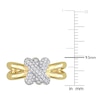 Thumbnail Image 4 of Y-Knot Diamond Ring 1/4 ct tw Round 14K Yellow Gold