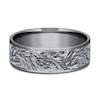 Thumbnail Image 2 of Men's Lion's Mane Wedding Band Tantalum/14K White Gold 7.5mm