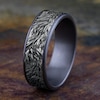 Thumbnail Image 3 of Men's Lion's Mane Wedding Band Tantalum/14K White Gold 7.5mm