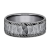 Thumbnail Image 2 of Hammered Woodgrain Wedding Band Tantalum 8.0mm