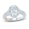 Thumbnail Image 1 of Pnina Tornai Lab-Grown Diamond Engagement Ring 2-3/8 ct tw Oval/Round 14K White Gold