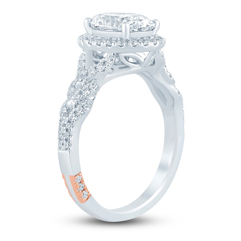 Main Image 2 of Pnina Tornai Lab-Grown Diamond Engagement Ring 2-3/8 ct tw Oval/Round 14K White Gold