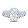 Thumbnail Image 3 of Pnina Tornai Lab-Grown Diamond Engagement Ring 2-3/8 ct tw Oval/Round 14K White Gold