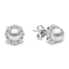 Thumbnail Image 3 of Yoko London Freshwater Cultured Pearl Stud Earrings 1/4 ct tw Diamonds 18K White Gold