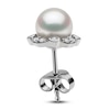 Thumbnail Image 3 of Yoko London Freshwater Cultured Pearl Stud Earrings 1/4 ct tw Diamonds 18K White Gold