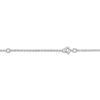 Thumbnail Image 2 of Personalized High-Polish Flower Pendant Necklace 14K White Gold 18"