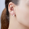 Thumbnail Image 4 of Yoko London Freshwater Cultured Pearl Earrings 1/6 ct tw Diamonds 18K Yellow Gold