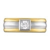 Thumbnail Image 2 of Princess-Cut Diamond Solitaire Ring 1/2 ct tw 14K Two-Tone Gold 7.2mm