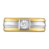 Thumbnail Image 3 of Princess-Cut Diamond Solitaire Ring 1/2 ct tw 14K Two-Tone Gold 7.2mm