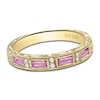 Thumbnail Image 1 of Kirk Kara Natural Sapphire & Diamond Wedding Band 1/20 ct tw 14K Yellow Gold