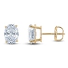 Thumbnail Image 1 of Oval-Cut Lab-Grown Diamond Solitaire Stud Earrings 4 ct tw 14K Yellow Gold (F/SI2)