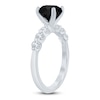 Thumbnail Image 1 of Brilliant Moments Round-Cut Black & White Diamond Engagement Ring 2-3/8 ct tw 14K White Gold