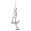 Thumbnail Image 1 of Charm'd by Lulu Frost Pavé Diamond Number 4 Charm 1/10 ct tw 10K White Gold
