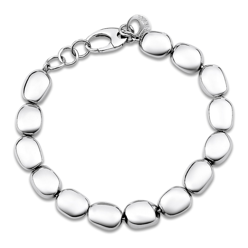 Main Image 1 of Italia D'Argento Hollow Boule-Shaped Bead Bracelet Sterling Silver 7.25"
