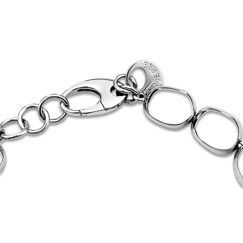 Main Image 2 of Italia D'Argento Hollow Boule-Shaped Bead Bracelet Sterling Silver 7.25"