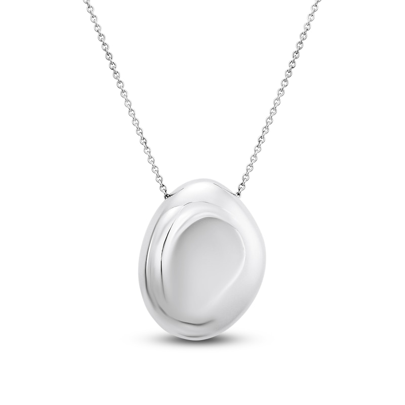 Main Image 2 of Italia D'Argento Hollow Boule-Shaped Bead Drop Bolo Necklace Sterling Silver 30.5"