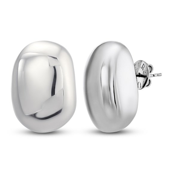 Italia D'Argento Boule-Shaped Stud Earrings Hollow Sterling Silver