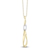 Thumbnail Image 2 of Shy Creation Diamond Mobius Necklace 1/15 ct tw 14K Yellow Gold 18" SC22008996