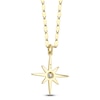 Thumbnail Image 2 of Shy Creation Diamond North Star Necklace 1/15 ct tw 14K Yellow Gold 18" SC55026688