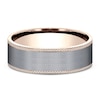 Thumbnail Image 3 of Men's Knurled Wedding Band 7mm 14K Rose Gold & Tantalum