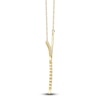 Thumbnail Image 2 of Shy Creation Diamond Lariat Necklace 1/3 ct tw 14K Yellow Gold 18" SC55026556