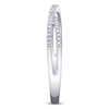 Thumbnail Image 2 of Shy Creation Diamond Crossover Ring 1/15 ct tw 14K White Gold SC22005548