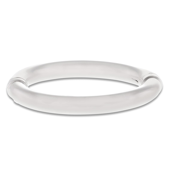 Italia D'Argento Oval Hinged Bangle Bracelet Hollow Sterling Silver