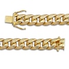 Thumbnail Image 2 of Semi-Solid Cuban Curb Chain Bracelet 11.3mm 14K Yellow Gold 8.5"