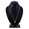 Thumbnail Image 3 of Round-Cut Natural Ruby & Diamond Necklace 1/10 ct tw 14K Yellow Gold 18"