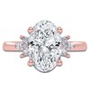 Thumbnail Image 3 of Oval-Cut Created By Jared Studio Lab-Grown Diamond Engagement Ring 3-1/6 ct tw 14K Rose Gold