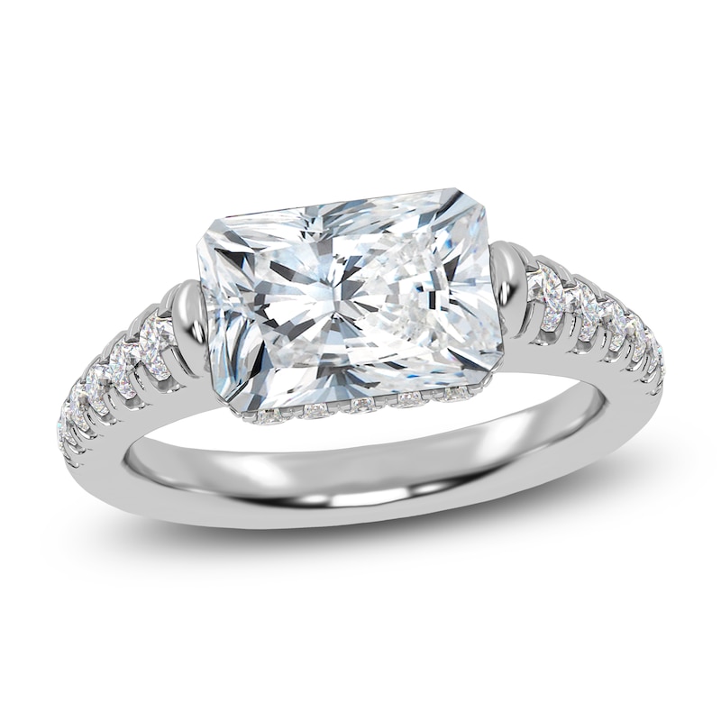 Main Image 1 of Radiant-Cut Created By Jared Studio Lab-Grown Diamond Engagement Ring 2-1/3 ct tw 14K White Gold
