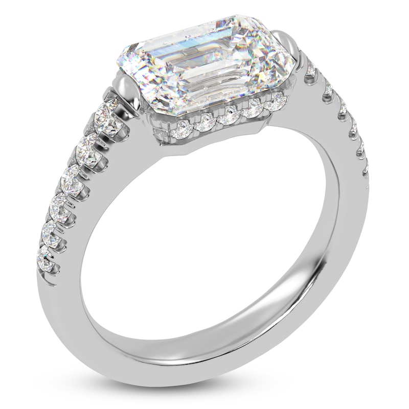 Main Image 2 of Radiant-Cut Created By Jared Studio Lab-Grown Diamond Engagement Ring 2-1/3 ct tw 14K White Gold