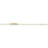 Thumbnail Image 3 of Rectangle-Cut Natural Rose Quartz, Round-Cut Natural Green Quartz & Cultured Pearl Necklace 14K Yellow Gold 18"