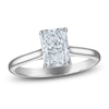 Thumbnail Image 1 of Radiant-Cut Lab-Grown Diamond Solitaire Plus Engagement Ring 1-5/8 ct tw Platinum (VS2/F)