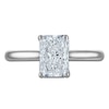 Thumbnail Image 3 of Radiant-Cut Lab-Grown Diamond Solitaire Plus Engagement Ring 1-5/8 ct tw Platinum (VS2/F)