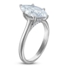Thumbnail Image 2 of Marquise-Cut Lab-Grown Diamond Solitaire Plus Engagement Ring 2-5/8 ct tw Platinum (VS2/F)
