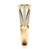 Thumbnail Image 3 of J'Lure Lab-Grown Diamond Hexagon Brilliant-Cut Engagement Ring 1-3/8 ct tw 18K Yellow Gold