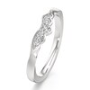 Thumbnail Image 4 of J'Lure Lab-Grown Diamond Scalloped Wedding Band 1/6 ct tw 18K White Gold