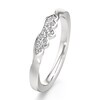 Thumbnail Image 4 of J'Lure Lab-Grown Diamond Scalloped Wedding Band 1/6 ct tw 18K White Gold