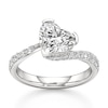 Thumbnail Image 1 of J'Lure Heart Brilliant-Cut Lab-Grown Diamond Bypass Engagement Ring 2-3/8 ct tw 18K White Gold