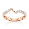 Thumbnail Image 1 of J'Lure Lab-Grown Diamond Contour Wedding Band 3/8 ct tw 18K Rose Gold