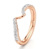 Thumbnail Image 4 of J'Lure Lab-Grown Diamond Contour Wedding Band 3/8 ct tw 18K Rose Gold