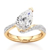 Thumbnail Image 1 of J'Lure Pear Step-Cut Lab-Grown Diamond Bypass Engagement Ring 3-1/2 ct tw 18K Yellow Gold