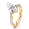 Thumbnail Image 4 of J'Lure Pear Step-Cut Lab-Grown Diamond Bypass Engagement Ring 3-1/2 ct tw 18K Yellow Gold