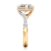 Thumbnail Image 3 of J'Lure Radiant Brilliant-Cut Lab-Grown Diamond Bypass Engagement Ring 3-1/2 ct tw 18K Yellow Gold