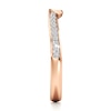 Thumbnail Image 3 of J'Lure Lab-Grown Diamond Contour Wedding Band 1/8 ct tw 18K Rose Gold